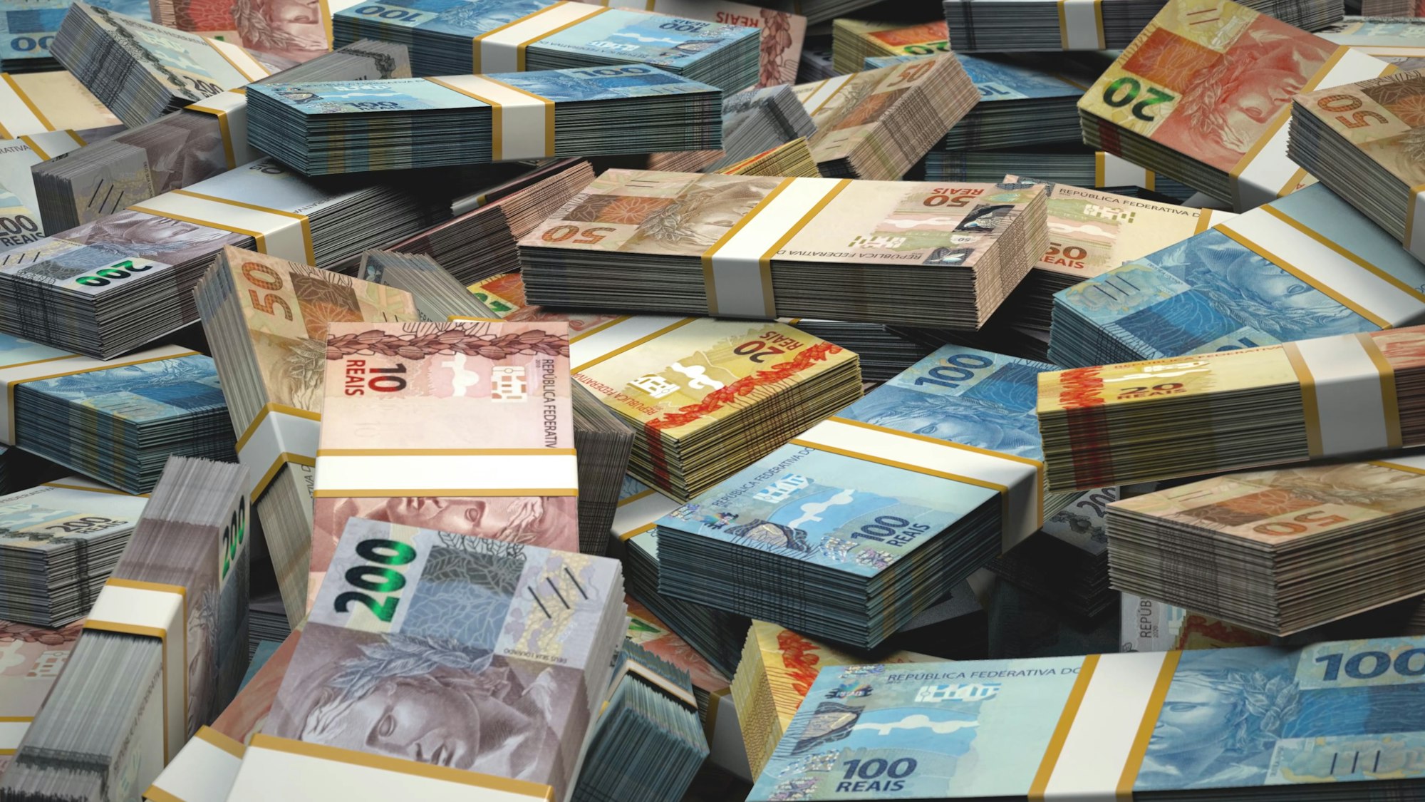 Brazil Banknotes Money / Brazilian real / Currency R$ / BRL